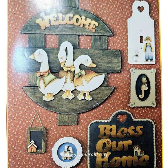 Vtg Corrine's Rural Rustics Ink and Scrub Painting Grace Herr Publications 9316 - Picture 7 of 11